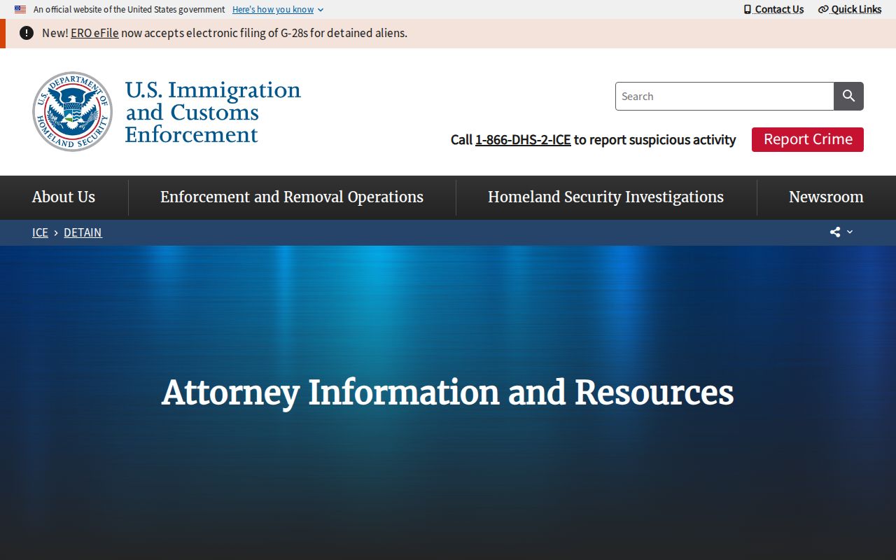 Official 60-day ICE release search window for Taos County detainee records